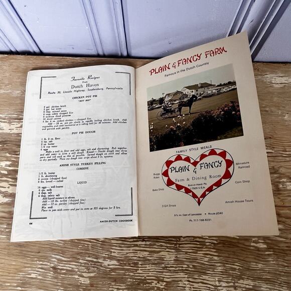 Amish Dutch Cookbook Ruth Redcay Dutch Cupboard Restaurant Gettysburg PA 1980 - Picture 11 of 14
